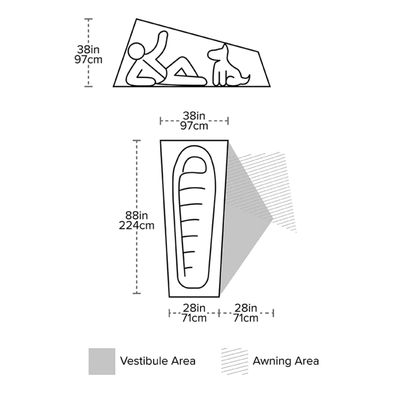 Copper Spur UL1 Bikepack dimensions