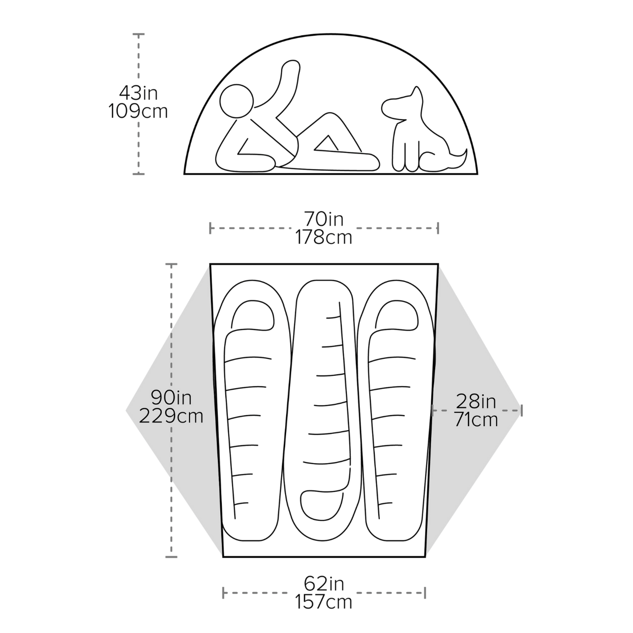 Copper spur uL3 dimensions